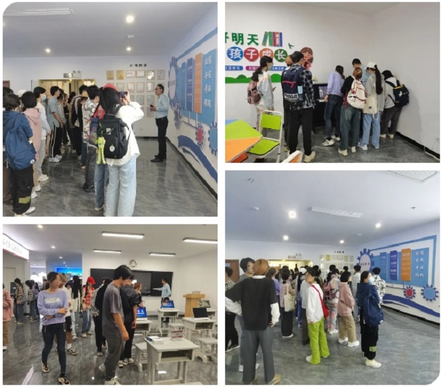 安理大人工智能学院师生参观人生就是博科技展厅