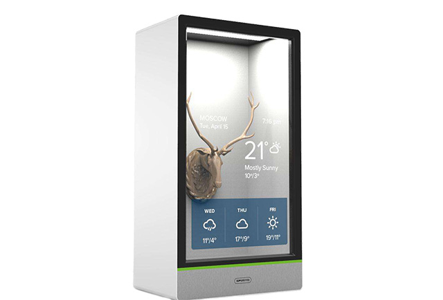 透明广告机可远程管控开关机，实时更新播放内容